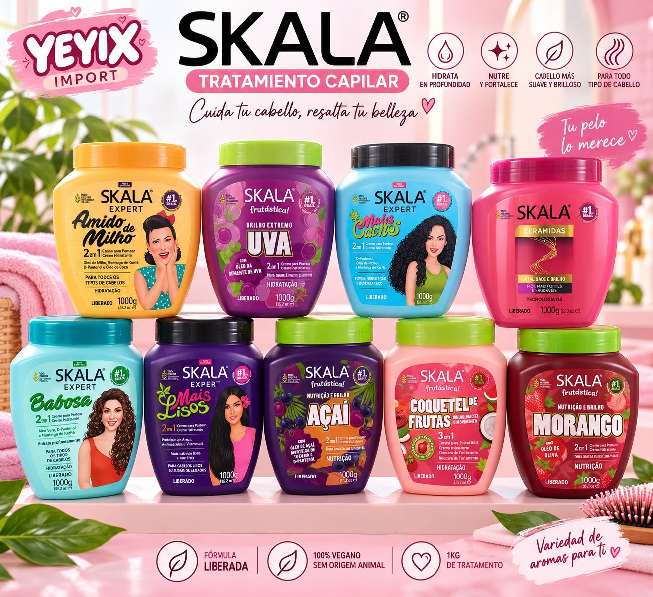 SKALA  CREMA PARA CABELLO 1000G