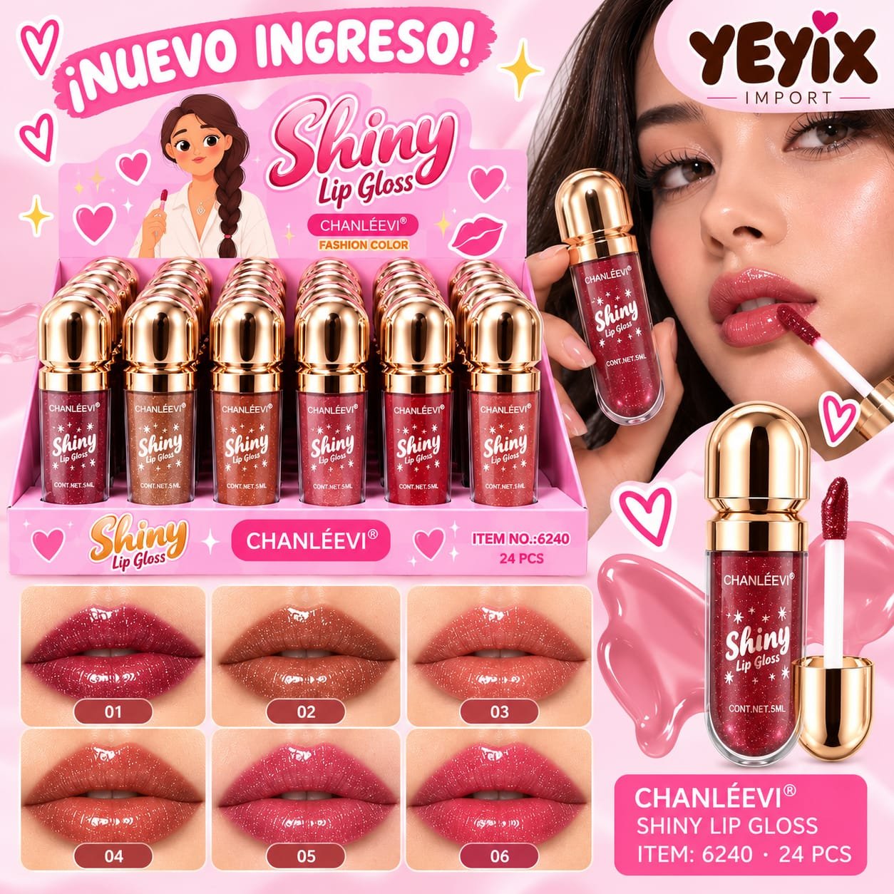 LIP GLOSS SHINY / CHANLEEVI