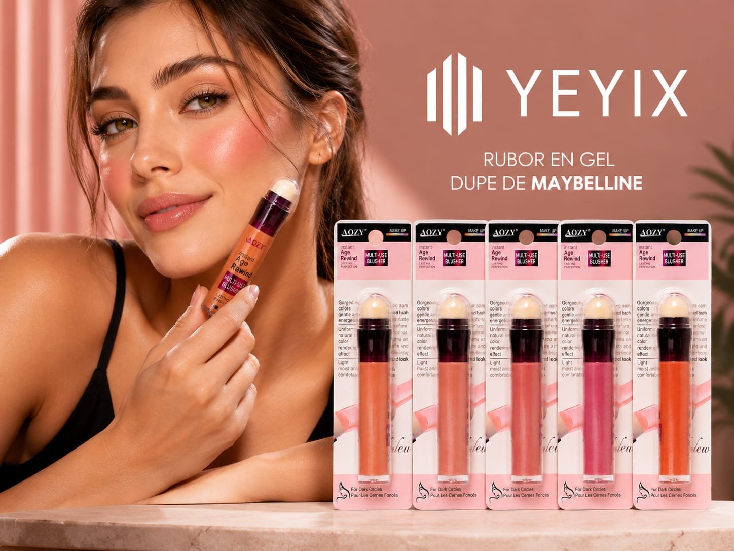 RUBOR CON APLICADOR DUPE DE MAYBELLINE
