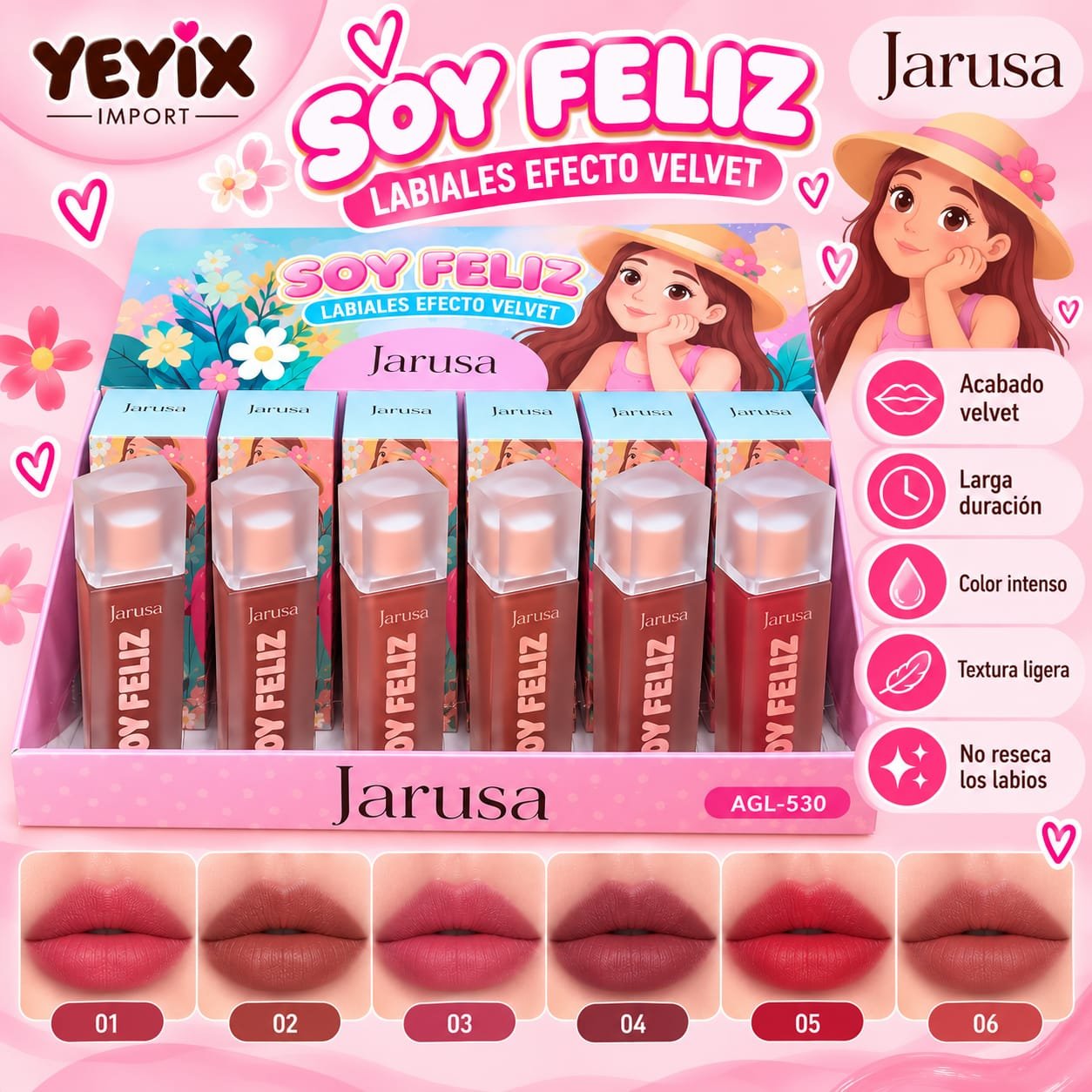LABIAL VELVET "SOY FELIZ" / JARUSA