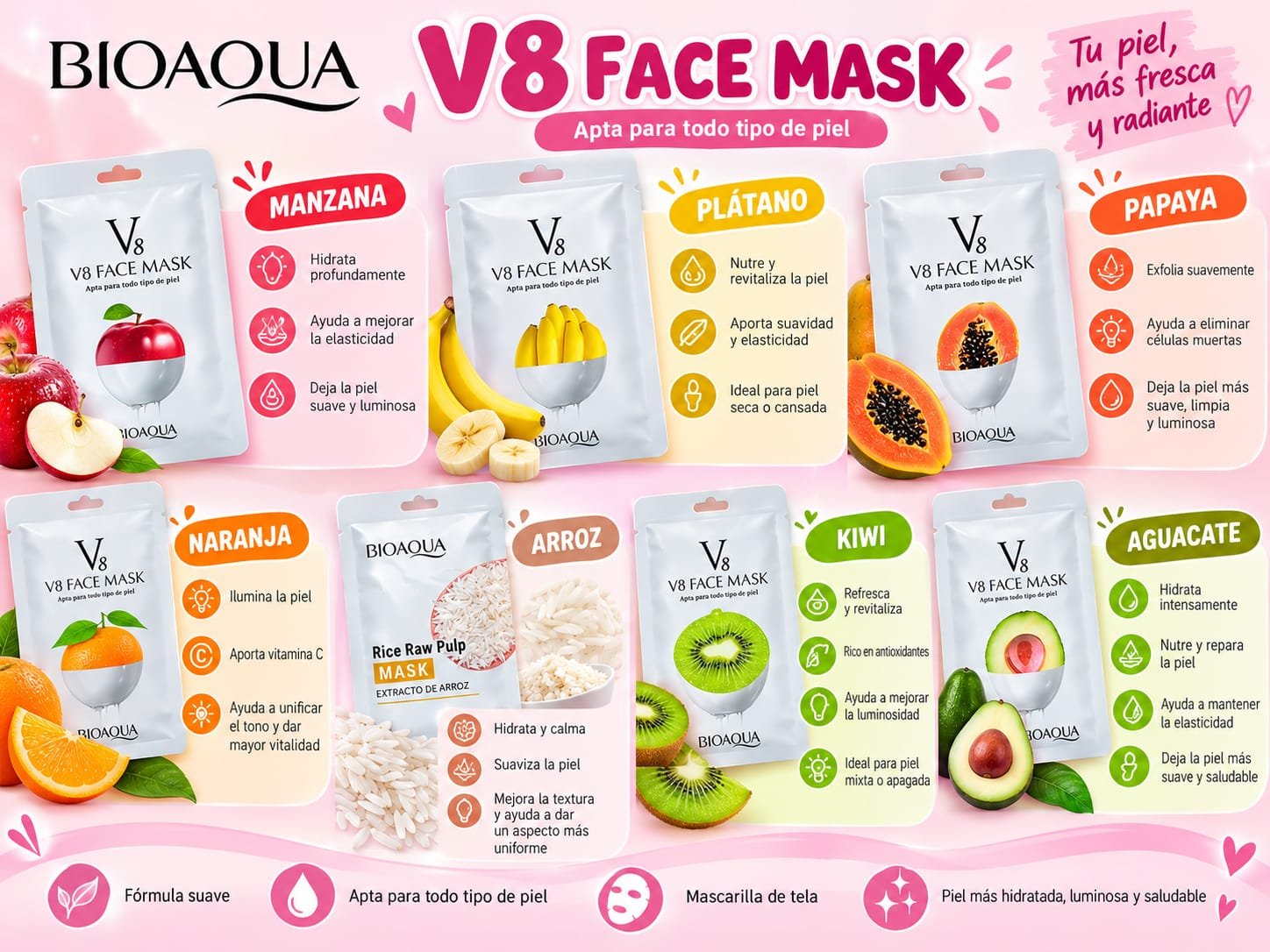 MASCARILLAS V8 / BIOAQUA