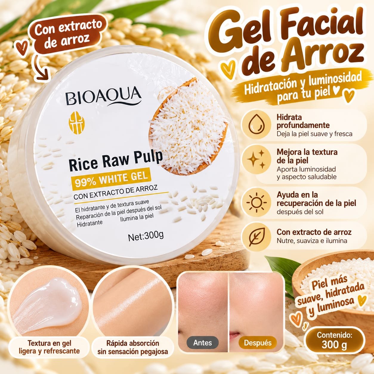 GEL DE ARROZ / BIOAQUA