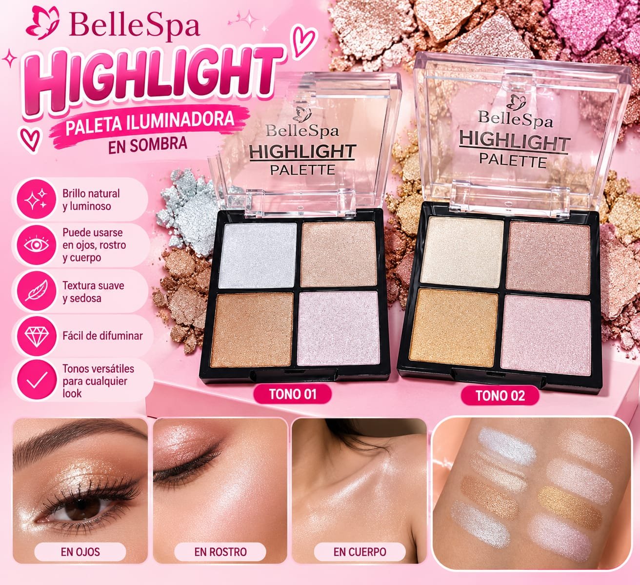 PALETA DE ILUMINADOR EN SOMBRAS