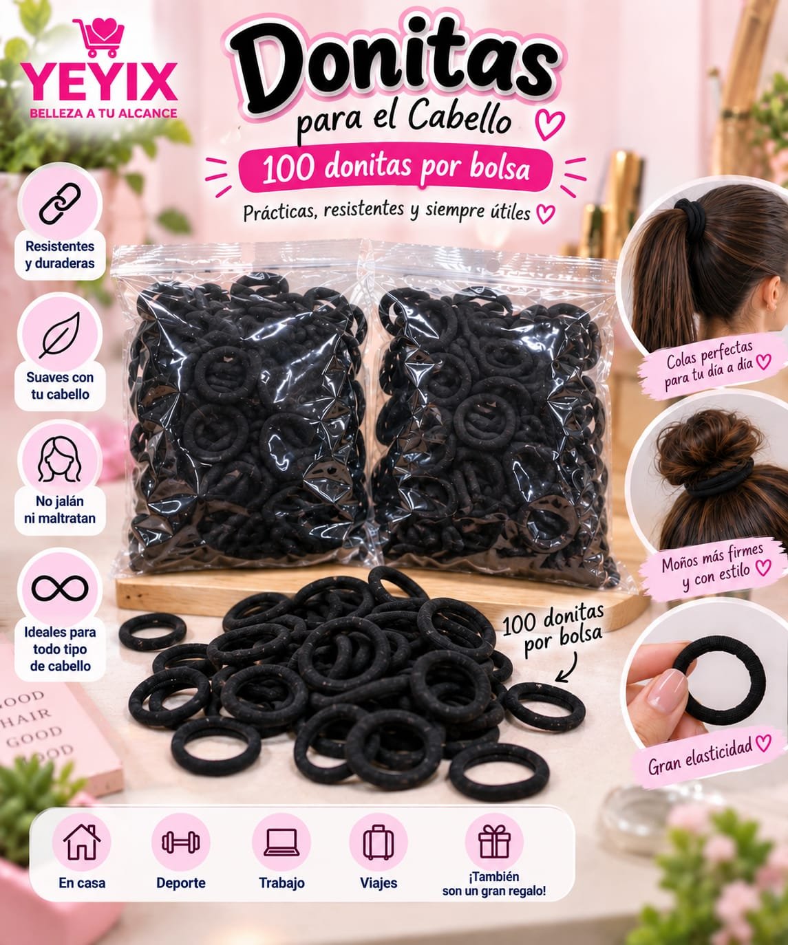 PAQUETES DE 100 DONITAS