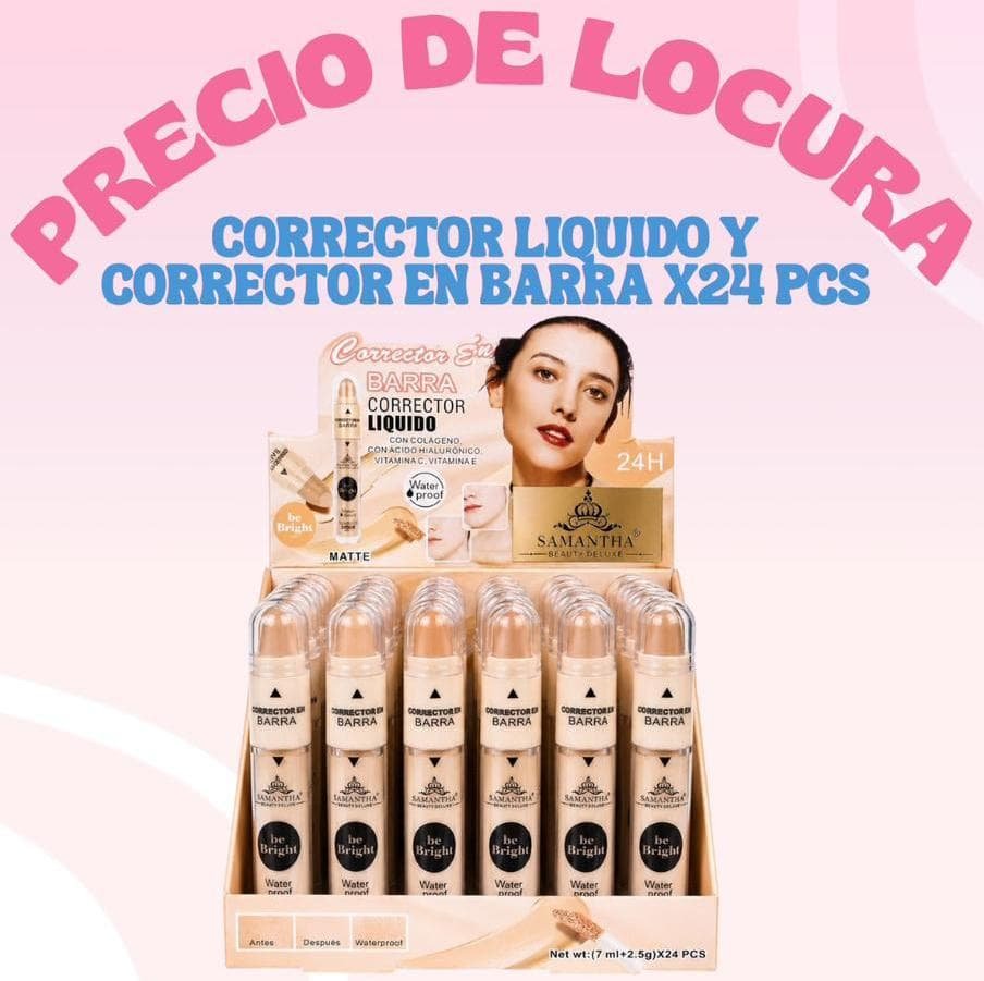 CORRECTOR DUO LIQUIDO Y BARRA / SAMANTHA