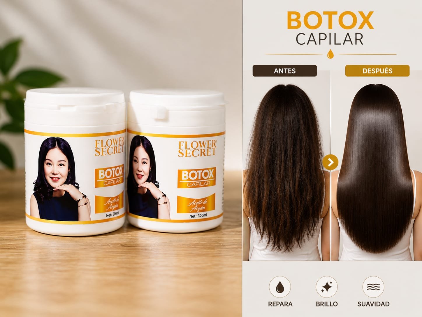 Botox Capilar de aceite de argán 300gr