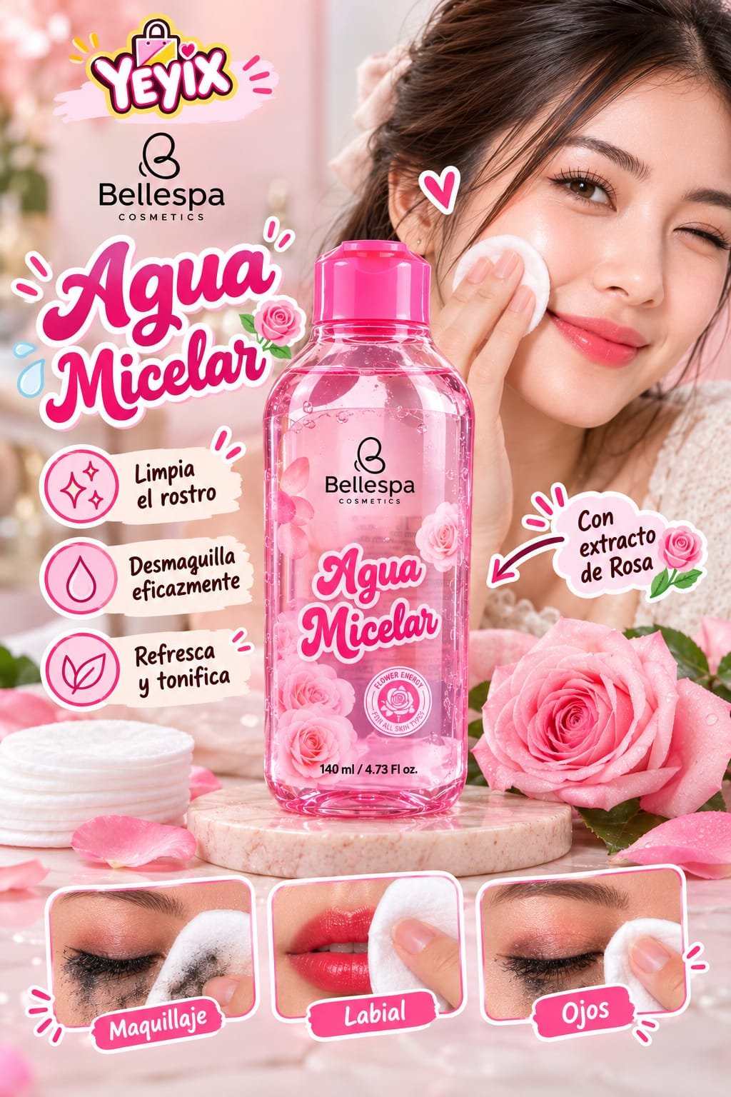 AGUA MICELAR 120ml / BELLESPA