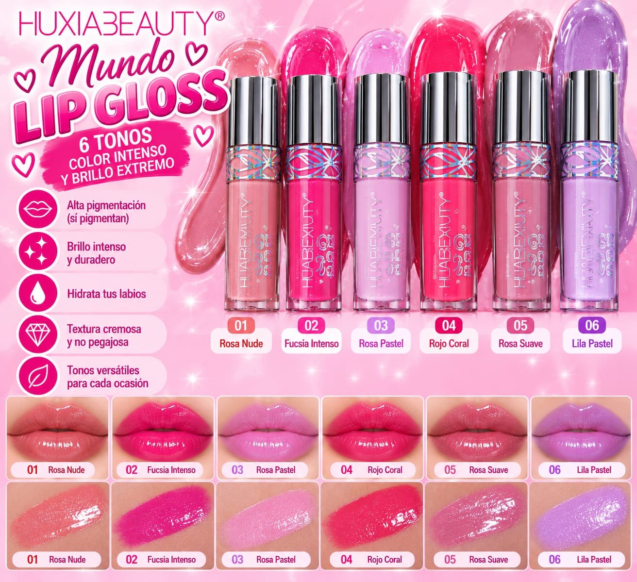 LIP GLOSS CON COLOR FULL PIGMENTO