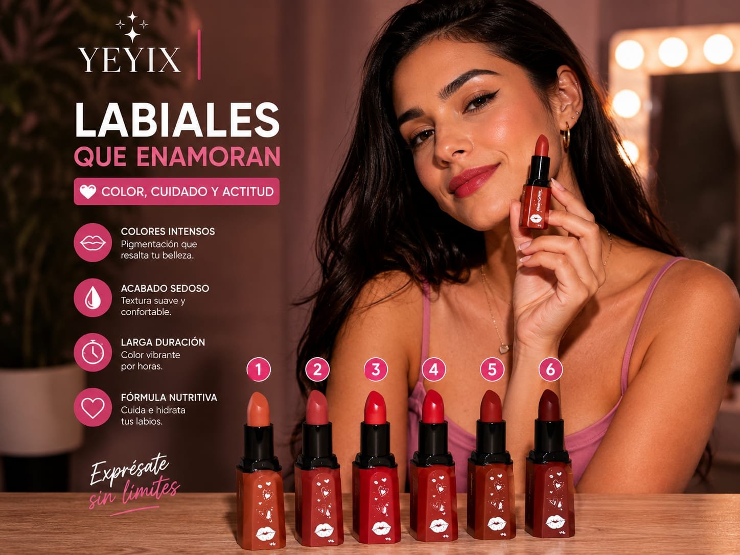 LABIAL EN BARRA /SHERY GLAM