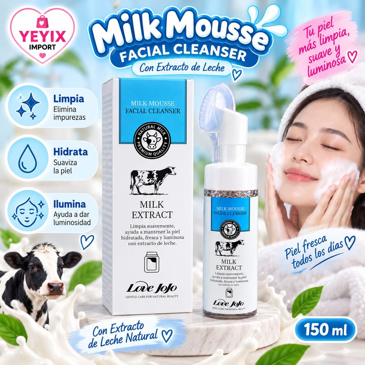 MUSS LIMPIADOR FACIAL DE LECHE