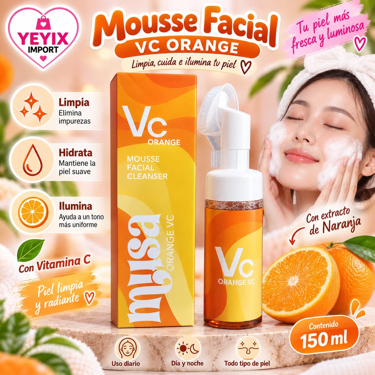 MUSS LIMPIADOR FACIAL VITAMINA C / MUSSA