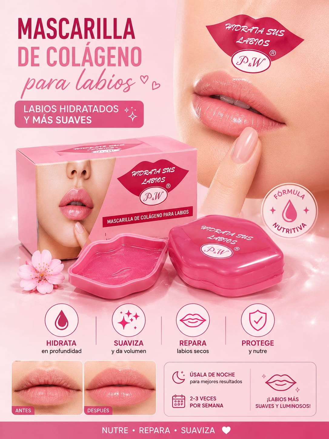 CAJA DE MASCARILLA PARA LABIOS 12 PCS