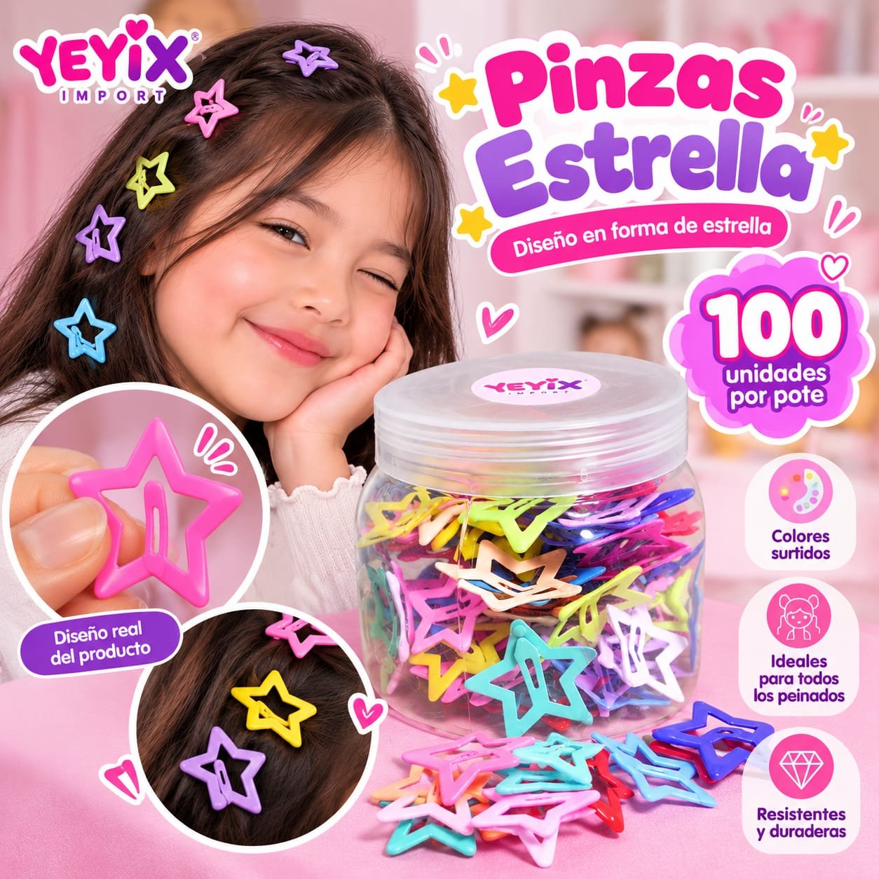 POTE DE 100 ESTRELLAS