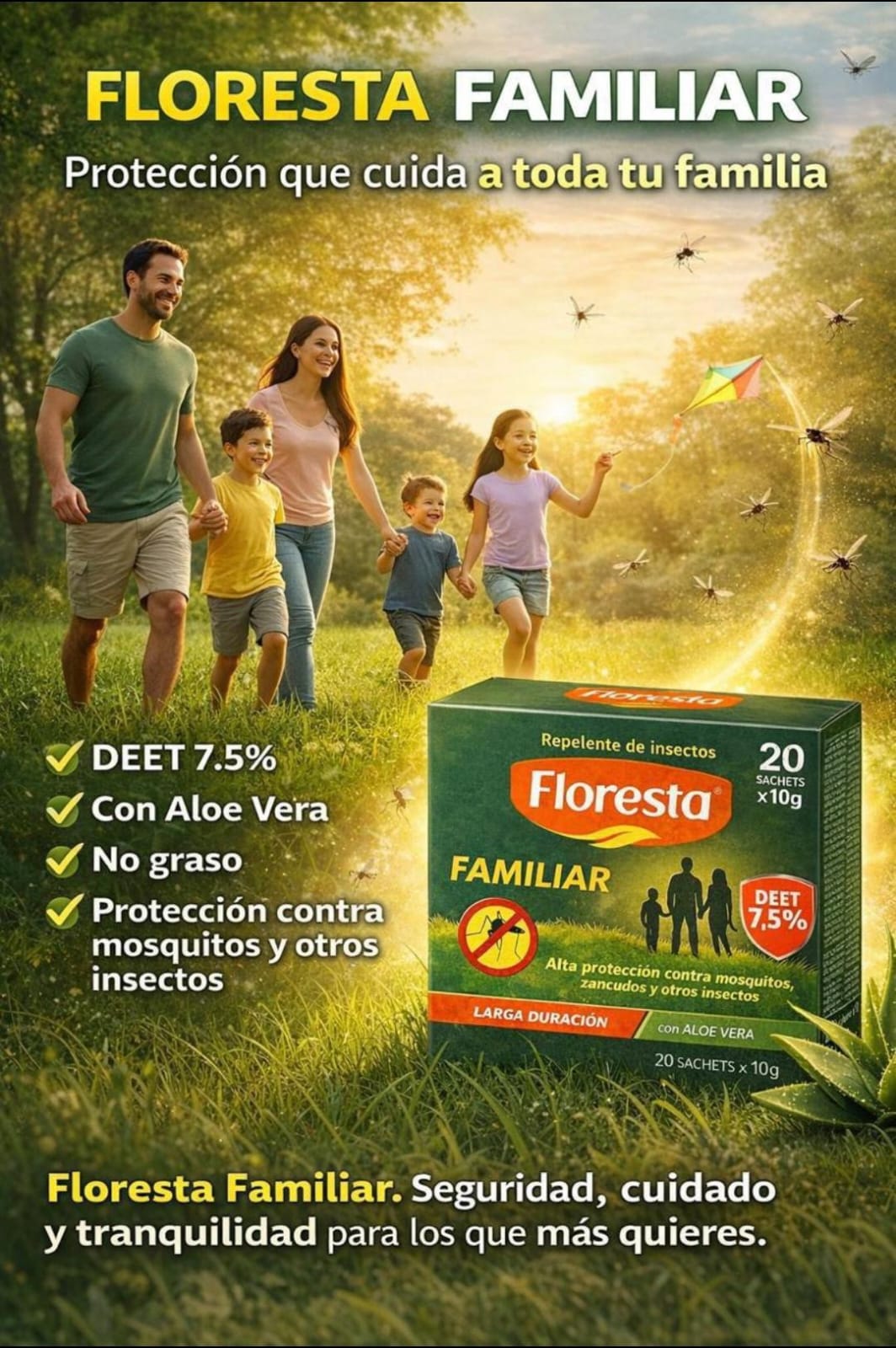 10 UNIDADES FLORESTA REPELENTE