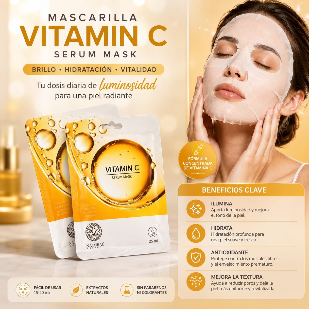 Mascarilla Vit C