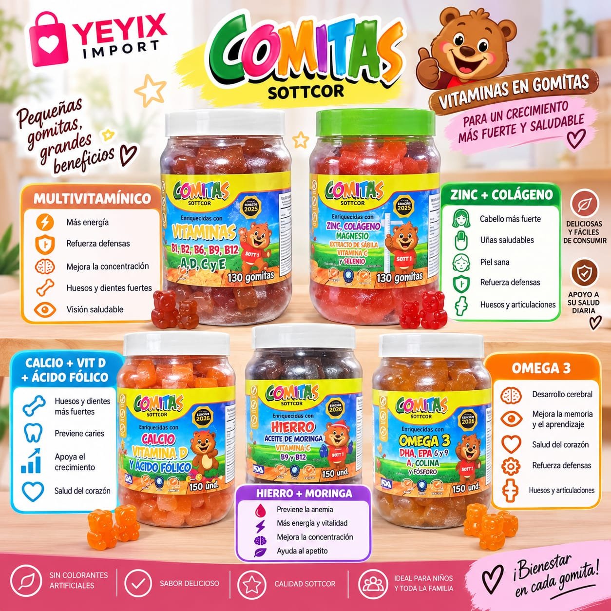 GOMITAS SOTTCOR / NIÑOS