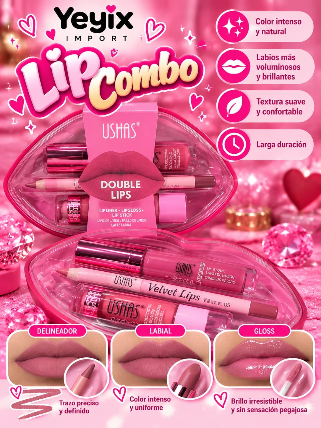 LIP COMBO PROFESIONAL / USHAS