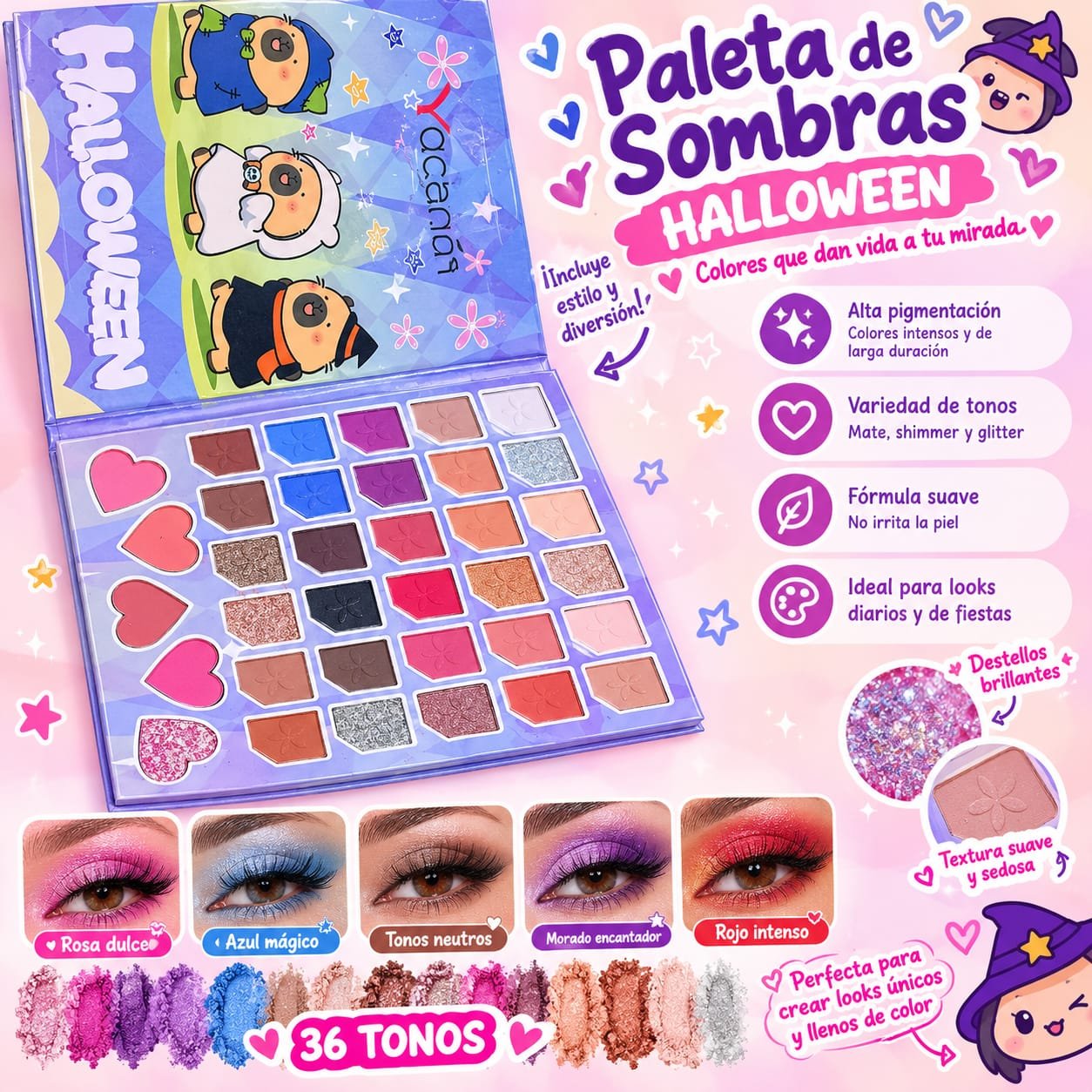 PALETA DE SOMBRAS 35 tonos